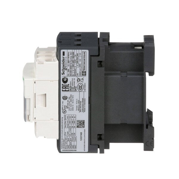 IEC Magnetic Contactor, 3 Poles, 120 V AC, 12 A, Reversing: No