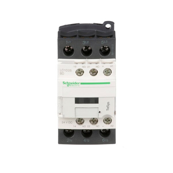 IEC Magnetic Contactor, 3 Poles, 24 V DC, 25 A, Reversing: No