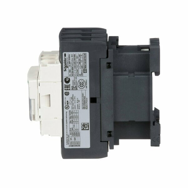 IEC Magnetic Contactor, 3 Poles, 32 A Full Load Amps-Inductive, 24V AC, 50/60 Hz, 1NO/1NC
