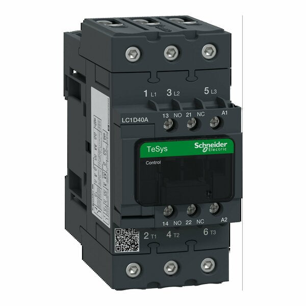 IEC Magnetic Contactor, 3 Poles, 120 V AC, 40 A, Reversing: No