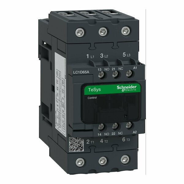 IEC Magnetic Contactor, 3 Poles, 120 V AC, 65 A, Reversing: No