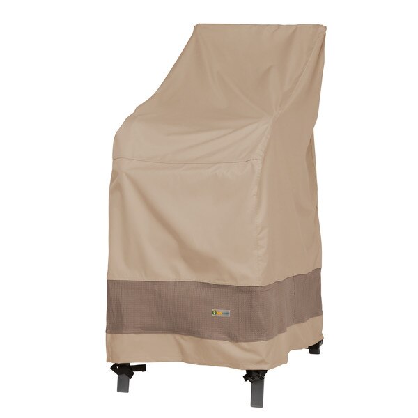 Elegant Swiss Coffee Patio Stackable Chair Cover, 30