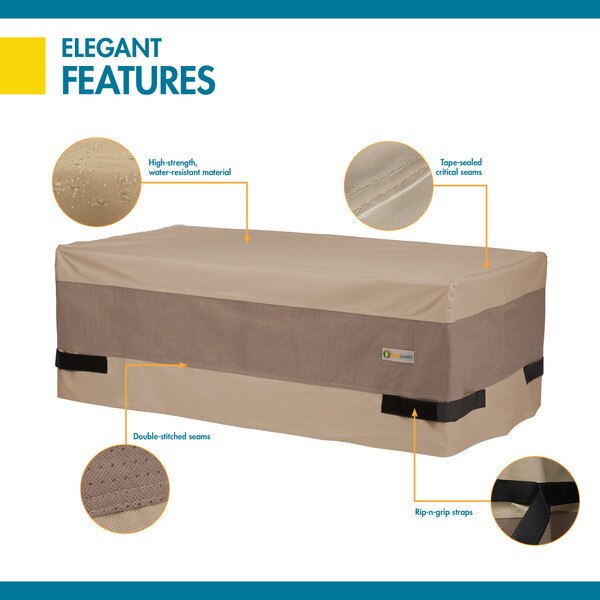 Elegant Tan Coffee Table Cover, Elegant, 47