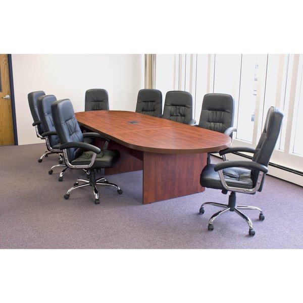 Race Track Conference Table, 52 in X 14 ft X 29 in, Laminate Top