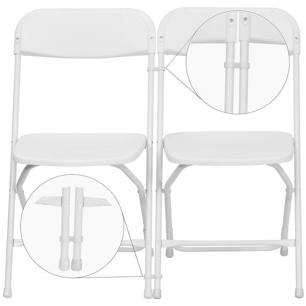 Ganging Clips, Plastic, White