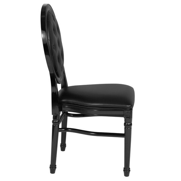 Tufted Black Dining Chair