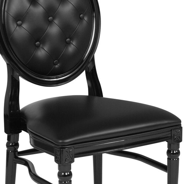 Tufted Black Dining Chair