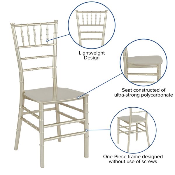 Chiavari Chair, 18-3/4