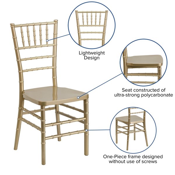 Chiavari Chair, 18-1/2