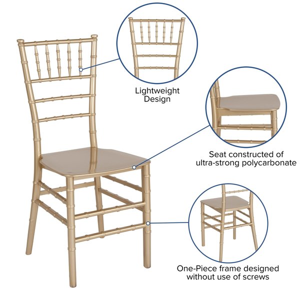 Chiavari Chair, 18-3/4