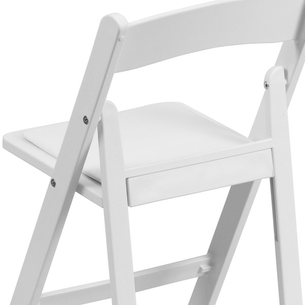 Kids Resin Folding Chair, White