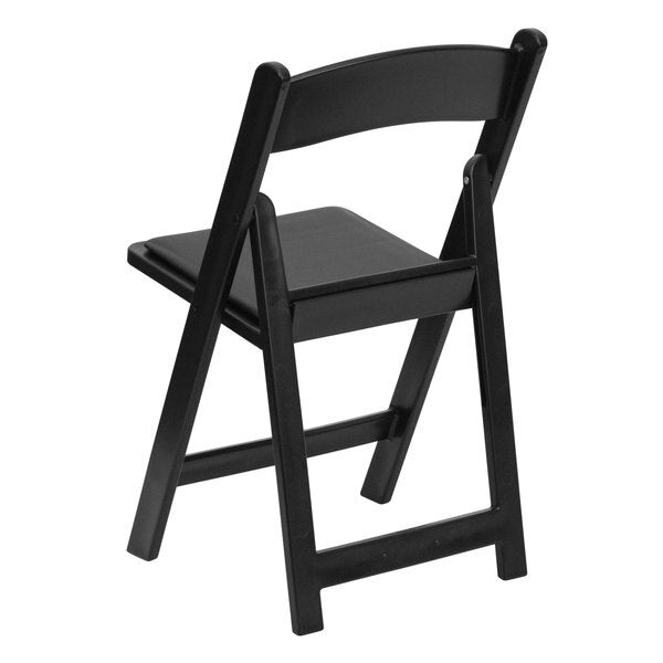 Resin Folding Chair, Black