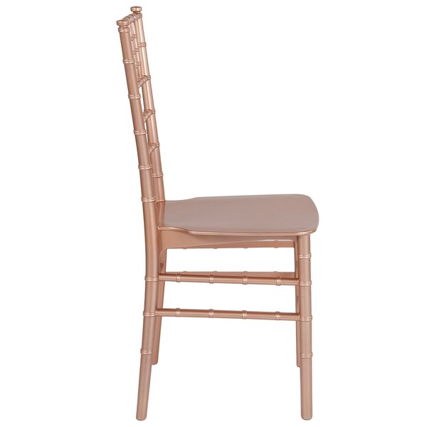 Hercules Rose Gold Resin Chiavari Chair, 35