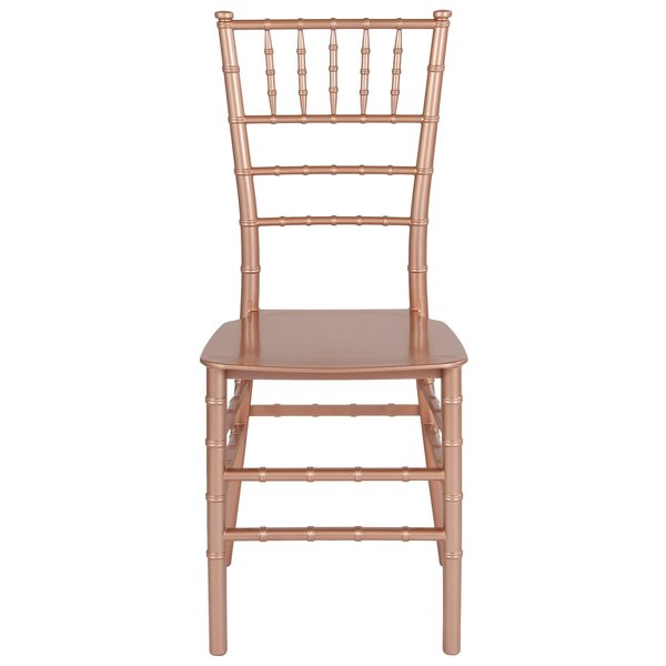 Hercules Rose Gold Resin Chiavari Chair, 35