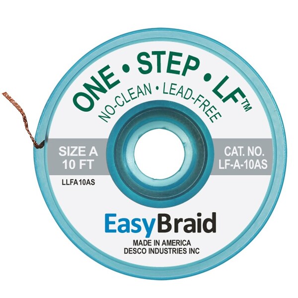 DESOLDERING BRAID, LEAD FREE, .025, PK25