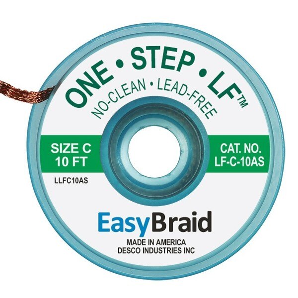 DESOLDERING BRAID, LEAD FREE, .075, PK25