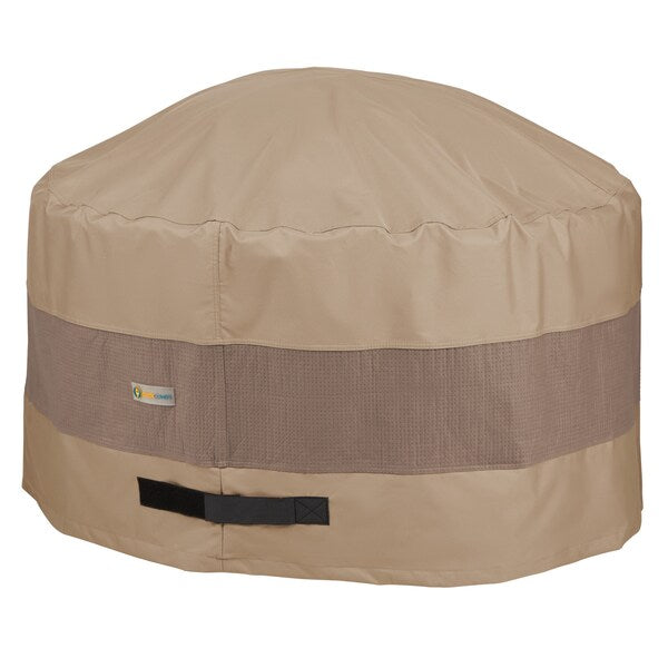 Elegant Swiss Coffee Patio Round Fire Pit Cover, 34