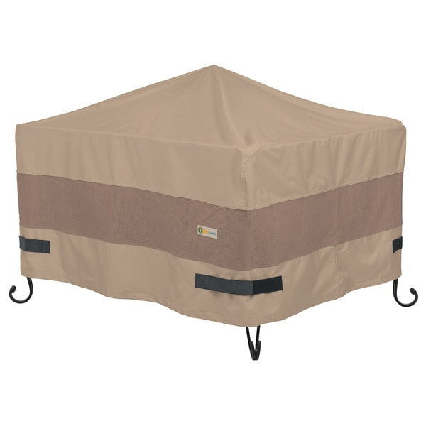 Elegant Swiss Coffee Patio Square Fire Pit Cover, 50