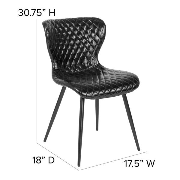 Side Chair, Vinyl, 17-1/2