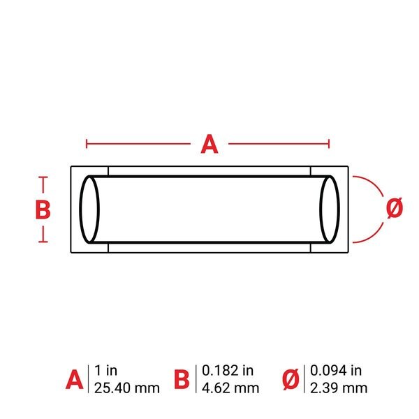 Sleeve, Polyolefin, Red, 1