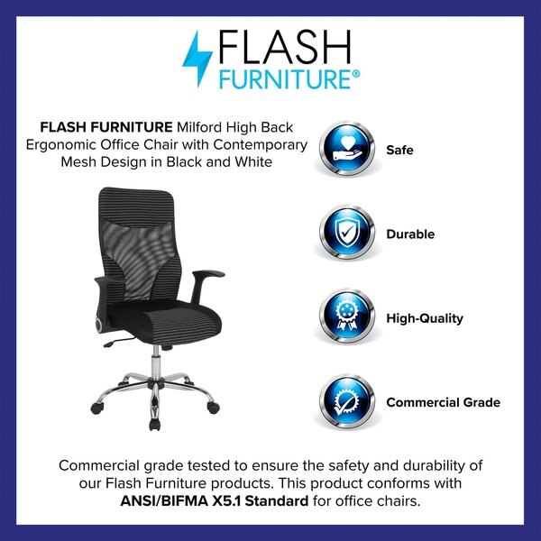 Black High Back Mesh Chair