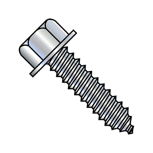 Lag Screw, 5/16 in, 3 in, Steel, Zinc Plated Hex Hex Drive, 500 PK