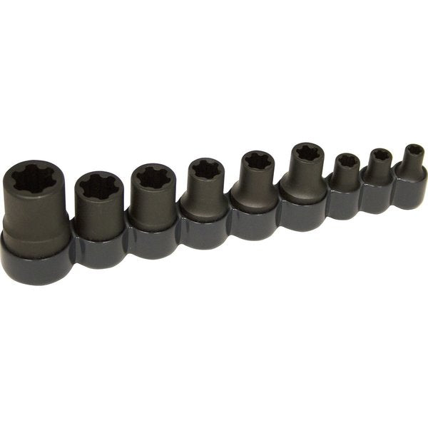 Torx Plus Socket Set, External, 9 pcs.