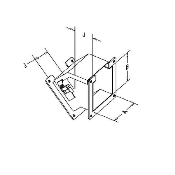 N1 LAY-IN 45 DEG OUTSIDE 2.5X2.5 CS, GRY