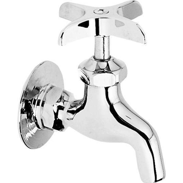 4.125 in W x 3 in L x 4 in H, Chrome-plated Brass, Commercial Service/ Utility Single Hole