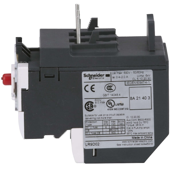 Lr9D Electronic Olr, 0.4-2A, 600VAC