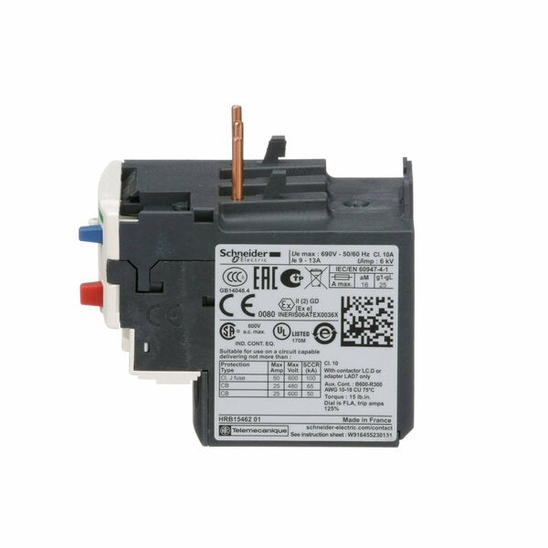 Ovrload Rely, 9 to 13A, 3P, Class 10,690VAC