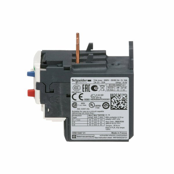 Ovrload Relay, 23 to 32A, 3P, Class 10,690V