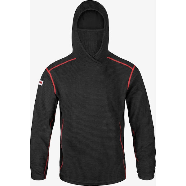 High Performance FR Waffle Hoodie, Black