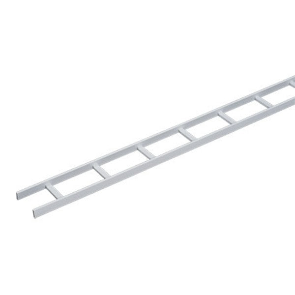 Ladder Rack Straight Sections (cULus Classified), White, Steel