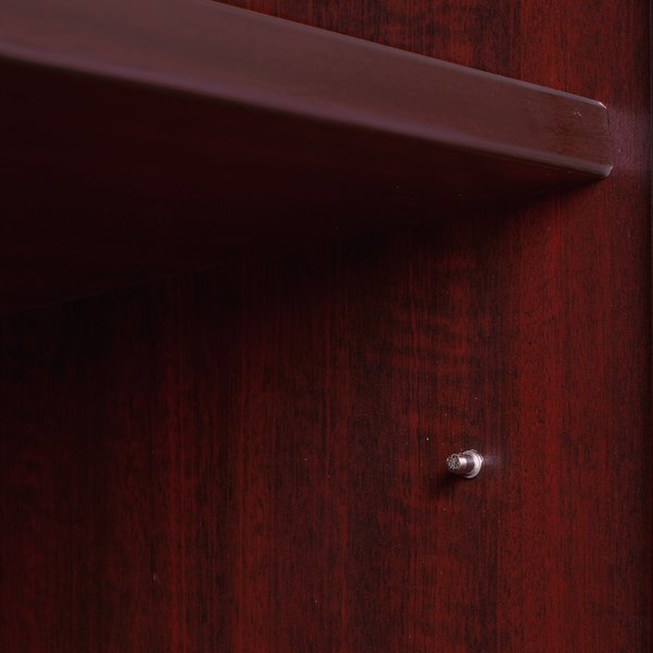 3 Drawer Combination File Cabinet, Mahogany, Letter/Legal