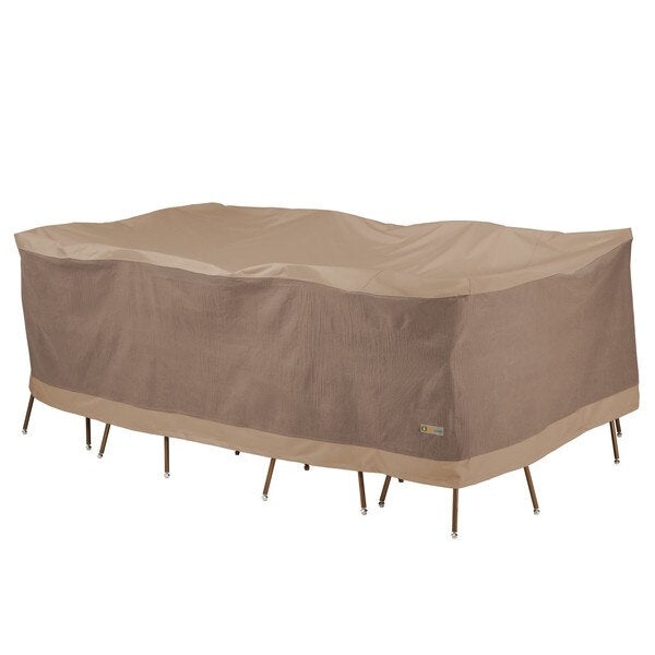 Elegant Swiss Coffee Patio Rectangle Table Set Cover, 109