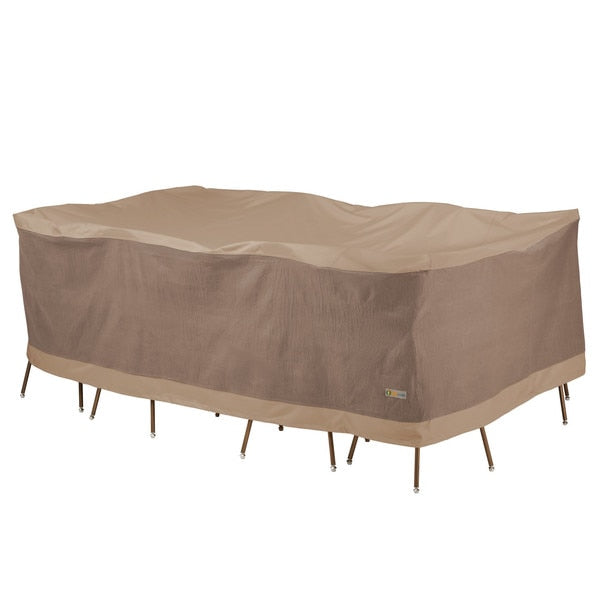 Elegant Swiss Coffee Patio Rectangle Table Set Cover, 140