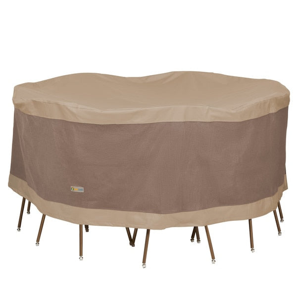 Elegant Swiss Coffee Patio Round Table Set Cover, 90