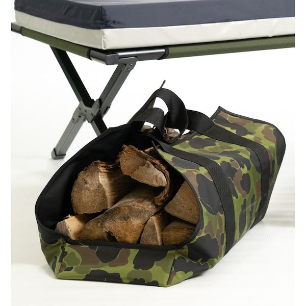 Polyester Duck Log Carrier, Medium, Camo