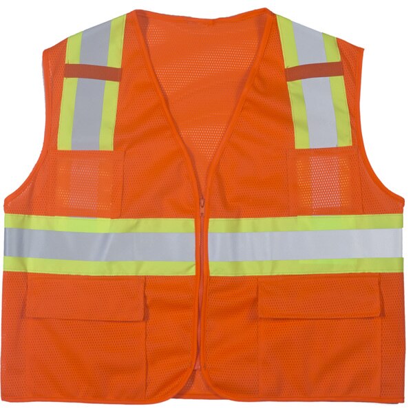 High Visibility Polyester ANSI Class, PK2, 10 in Height, 10 in Width