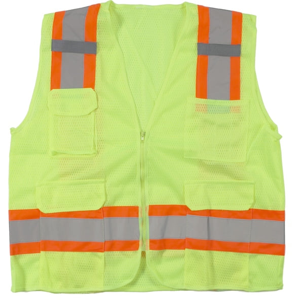 High Visibility Polyester ANSI Class, PK2, 10 in Height, 10 in Width