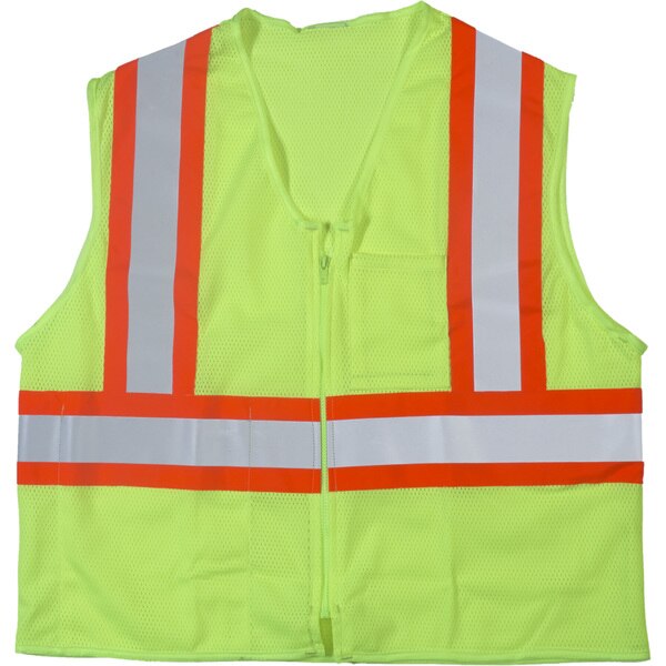 High Visibility ANSI Class 2 Safety, PK2, 10 in Height, 10 in Width