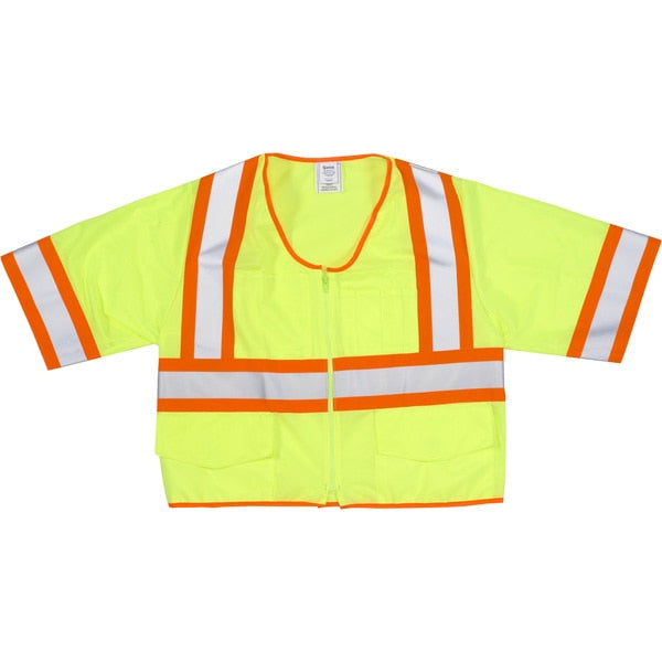 High Visibility ANSI Class 3 Solid, PK2, 10 in Height, 10 in Width
