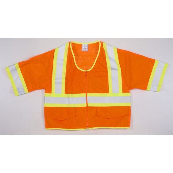 High Visibility ANSI Class 3 Mesh S, PK2, 10 in Height, 10 in Width