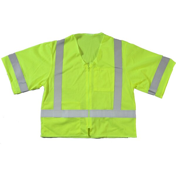 High Visibility ANSI Class 3 Mesh S, PK2, 10 in Height, 10 in Width