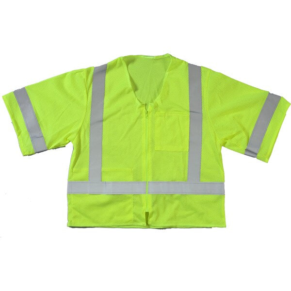 High Visibility ANSI Class 3 Mesh S, PK2, 10 in Height, 10 in Width