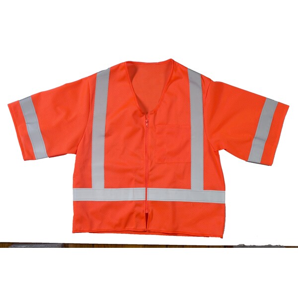 High Visibility ANSI Class 3 Mesh S, PK2, 10 in Height, 10 in Width