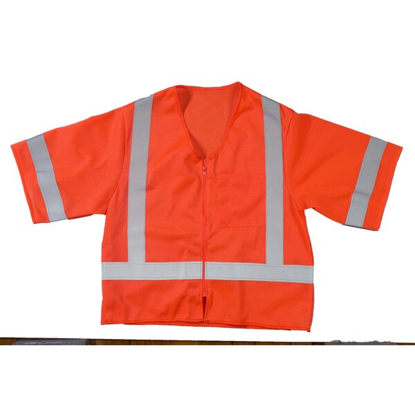 High Visibility ANSI Class 3 Mesh S, PK2, 10 in Height, 10 in Width