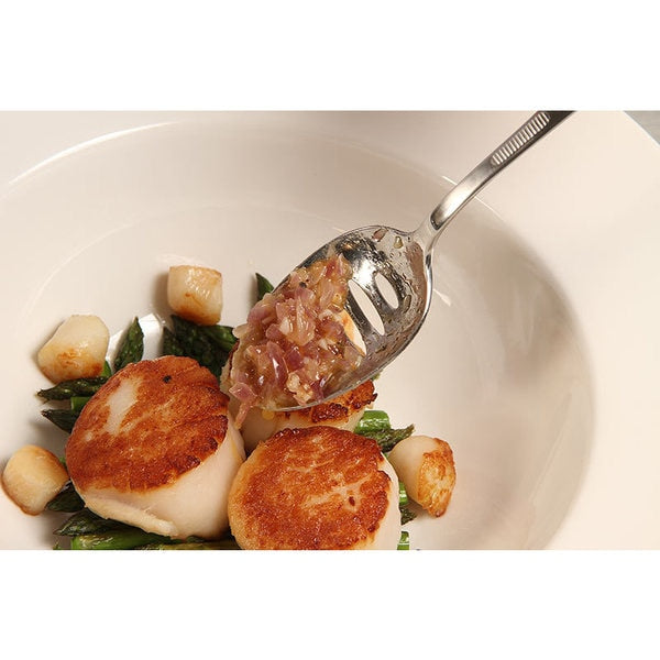 Plating Spoon-Slotted Bowl, 7-7/8