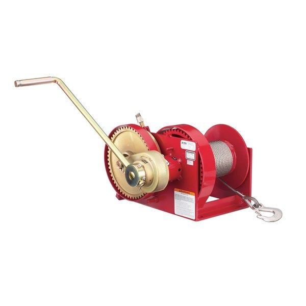 Spur Gear Hand Winch, 4000Lb W/ Brake F